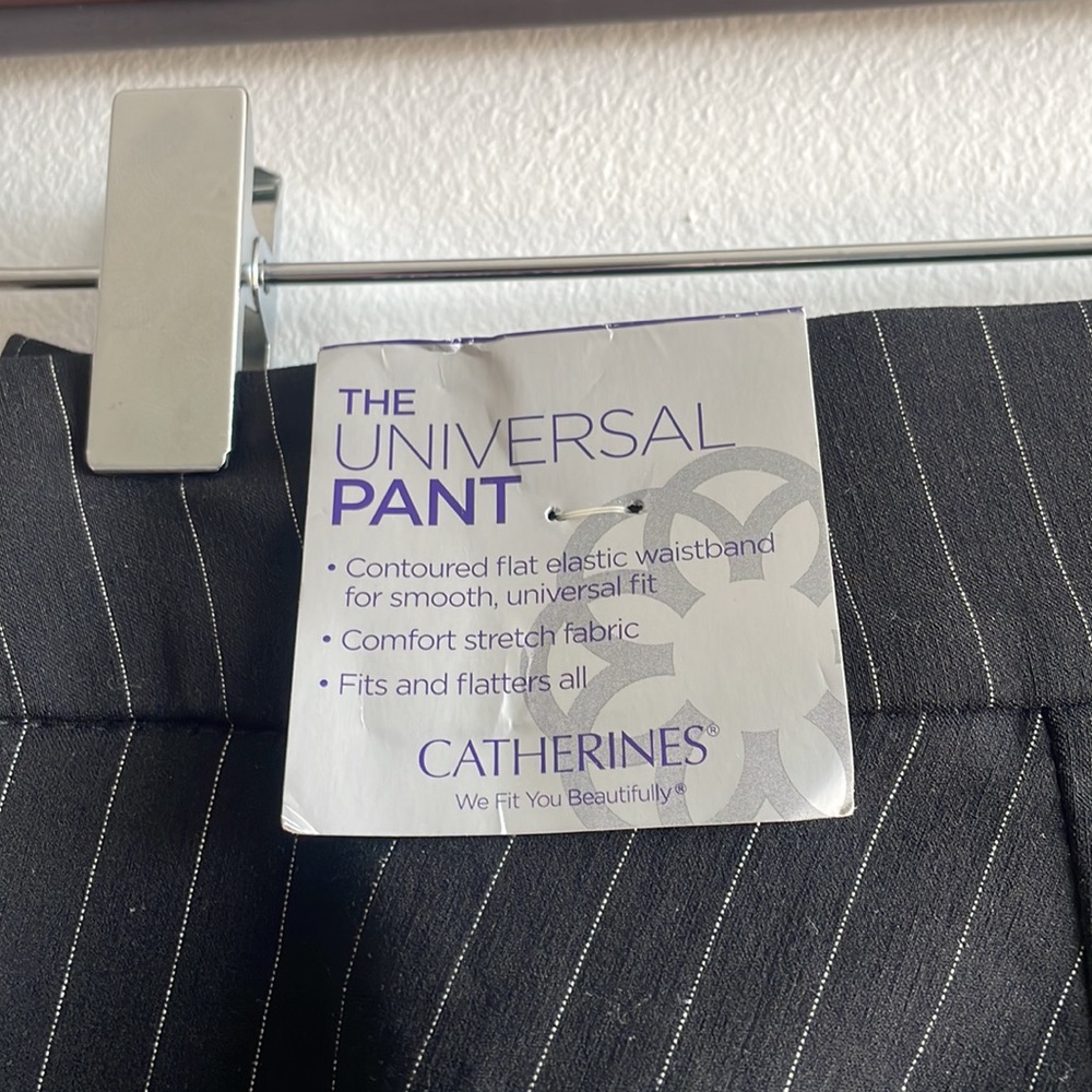 Pin Striped Black Pants 34W NWT The Universal Pants